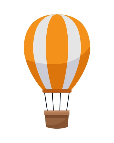 Balon powietrze gorące izolowane ikona — Wektor stockowy