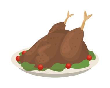 Lezzetli hindili Şükran Günü yemeği.