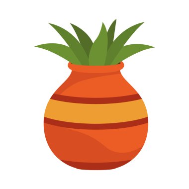 seramik saksı Hindu dekorasyonu.