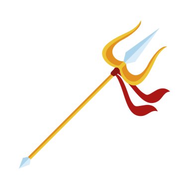 Altın Üç Çatallı Hint dini simgesi