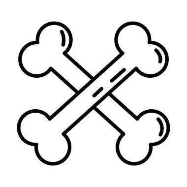 Kemikler çizgi biçimi simgesi