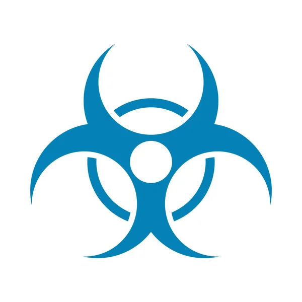 Biohazard Signal Vorsicht isoliertes Symbol — Stockvektor