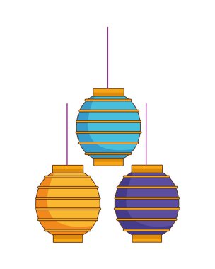 Çin kağıt lambaları asılı süsleme