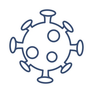 covid19 parçacık salgını izole edilmiş simge