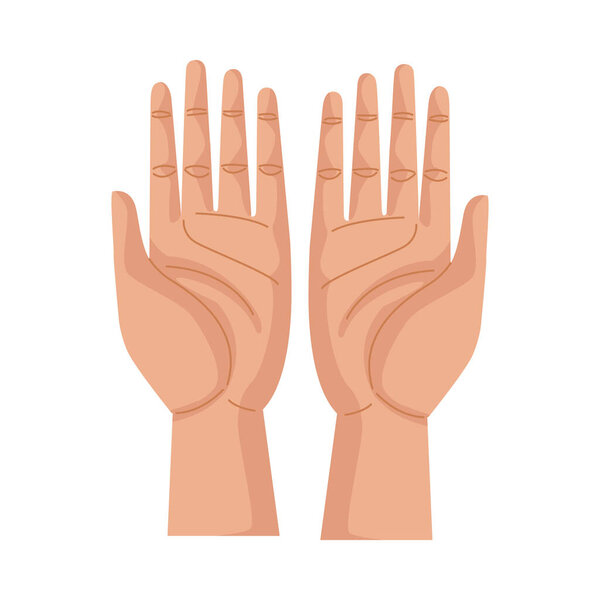 hands human protecting isolated icon