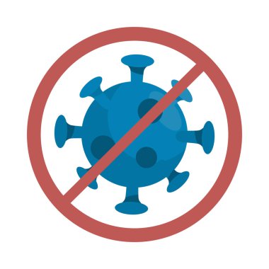 Covid19 sinyal izole simgesini durdur