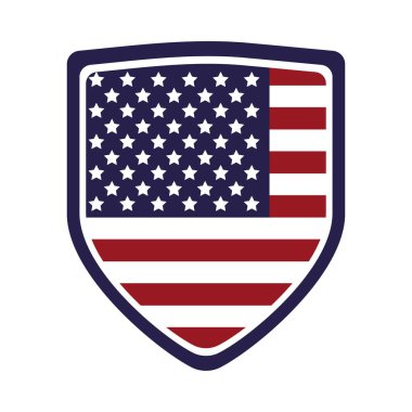 Amerika Birleşik Devletleri bayrağı kalkanda