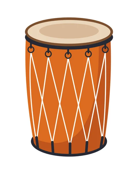 Hindu fest trumma instrument ikon — Stock vektor