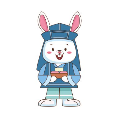 Hediye karakteri olan Çin tavşanı