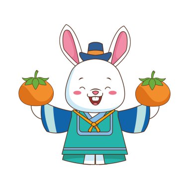 Çin tavşanı hayvan karakteri simgesi