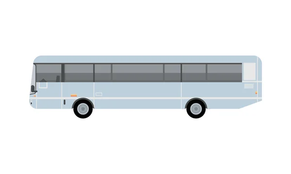 ホワイトバス公共交通機関のアイコン — ストックベクタ