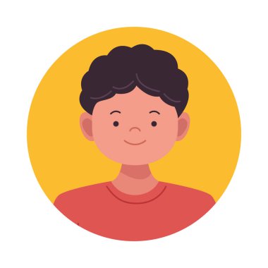 Mutlu küçük çocuk Avatar karakteri