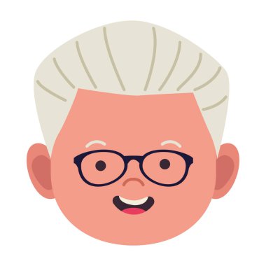 Yaşlı adam avatar chararacter simgesi