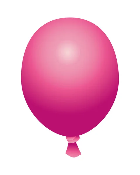 Globo rosa helio flotante icono aislado — Archivo Imágenes Vectoriales