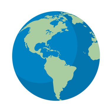 Dünya gezegeni coğrafya simgesi