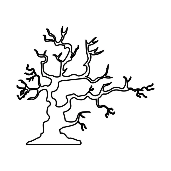 Icono de estilo degradado árbol encantado — Vector de stock