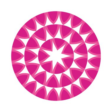 Navratri mandala pembe renk dekorasyonlu Hindu ikonu