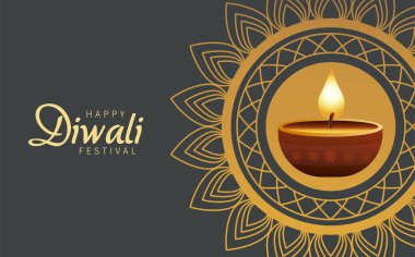 Mandala 'daki mumla mutlu bayramlar.