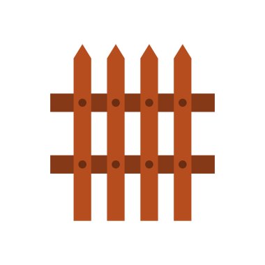 çit ahşap düz biçim simgesi