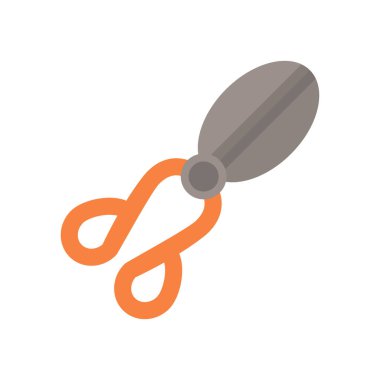 Makas bahçe aracı düz biçim simgesi