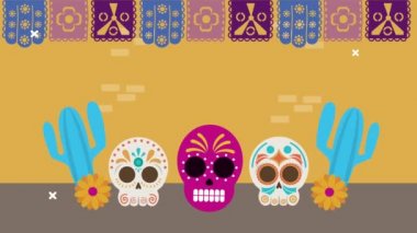 Bunu kafatasları ve kaktüslerle kutluyoruz.