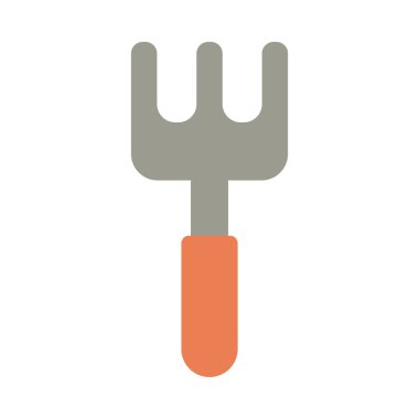 tırmık bahçe aracı düz biçim simgesi