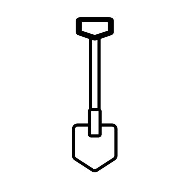 Kürek bahçe çizgisi biçimi simgesi