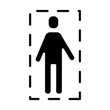 Kalkan siluet stili simgesi olan adam