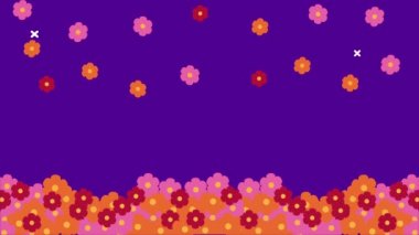 Çiçek desenli bir kutlama.