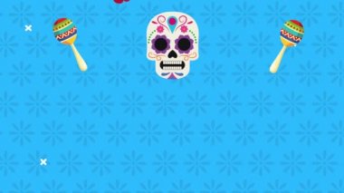 Bunu kafatasları ve marakas desenleriyle kutluyoruz.