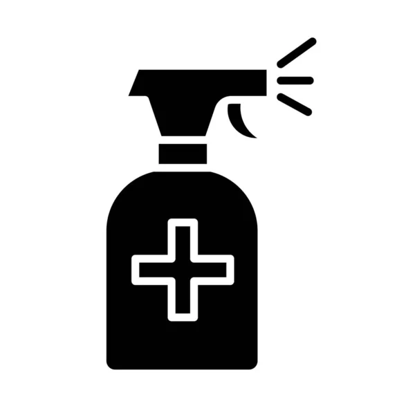 Salpicadura botella silueta estilo icono — Vector de stock