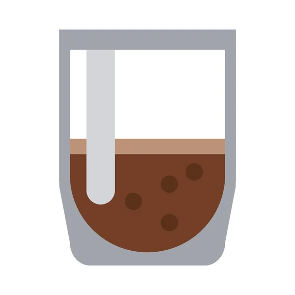 Taepot dengan ikon minuman kopi - Stok Vektor