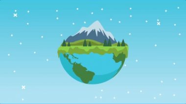 Dünya gezegeninin manzarasıyla dünyayı kurtaralım.