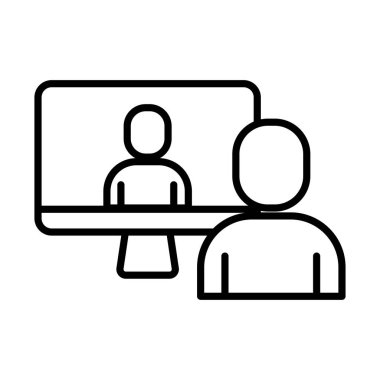 iletişim çevrimiçi satır biçimi simgesi