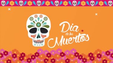 Kutlamayı kafatası ve çiçek desenli harflerle kutluyoruz.