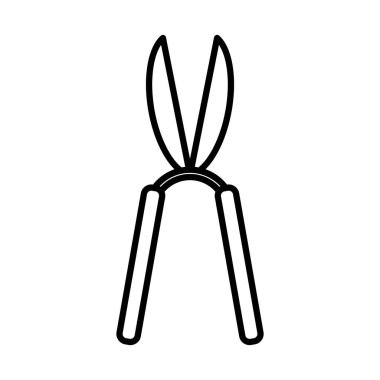 Makas bahçe aracı satır simgesi