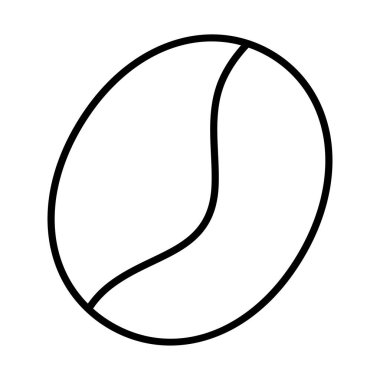 Kahve tohumu çizgisi simgesi