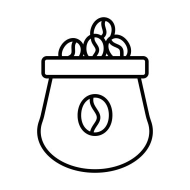 kahve ürünü paketleme çizgisi biçimi simgesi