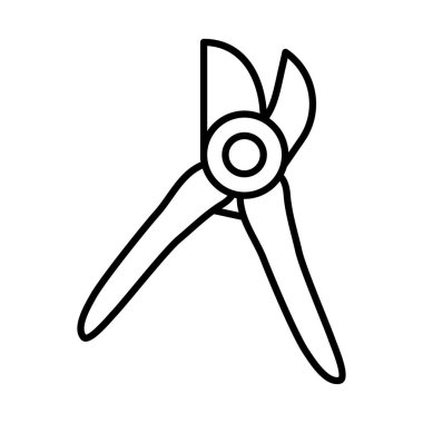 Makas bahçe aracı satır simgesi