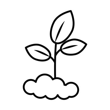 bitki yetiştirme çizgisi biçimi simgesi