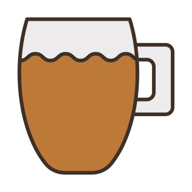 kahve seramik bardak içecek doldurma simgesi