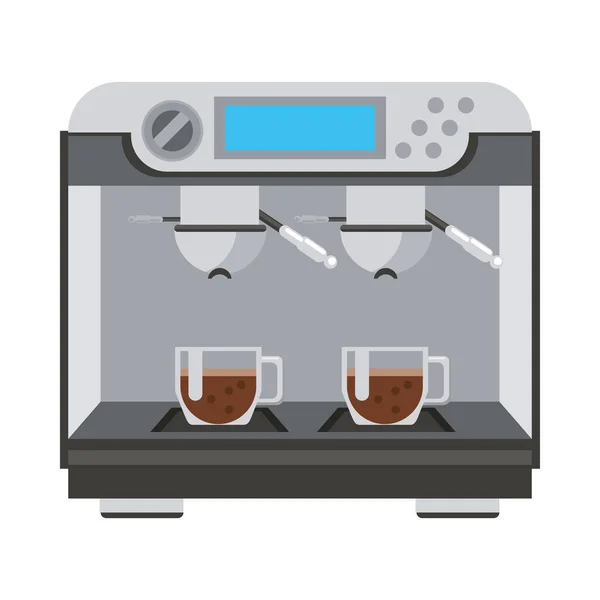Koffiehuis machine apparaat te maken — Stockvector