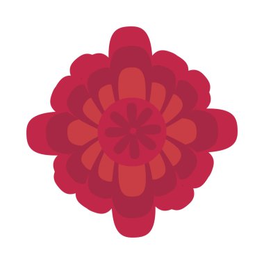 Güzel çiçek süsleme ikonu