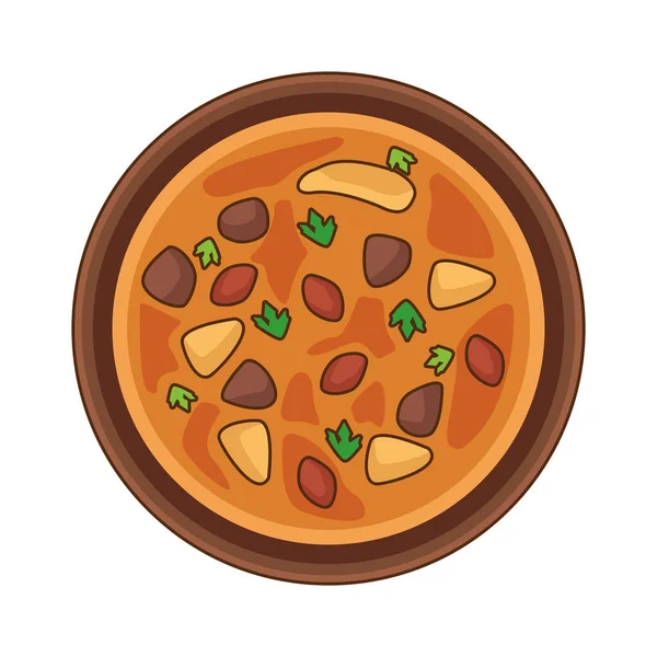 Leckere italienische Pizza Fast Food-Ikone — Stockvektor
