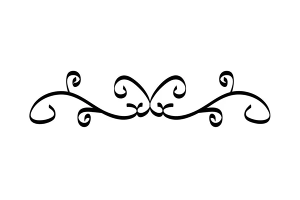 Elegant divider victorian style icon — Stock Vector