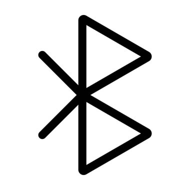 Bluetooth arayüz çizgisi simgesi