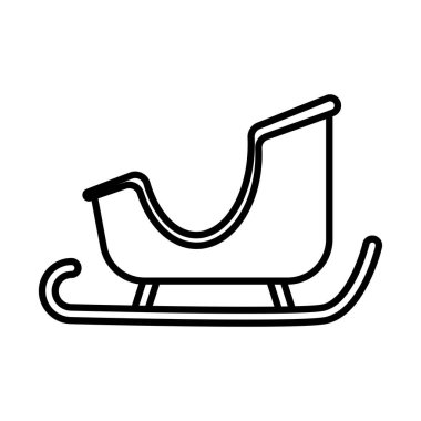 Mutlu Noeller kızak çizgisi tarzı ikon