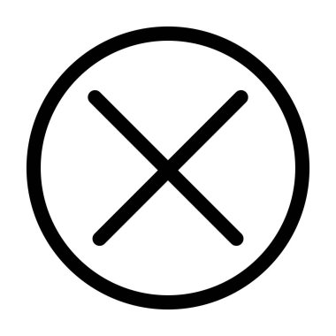 x sembolü arayüz biçimi simgesi