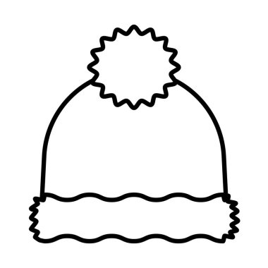 Mutlu noeller şapka tarzı ikon