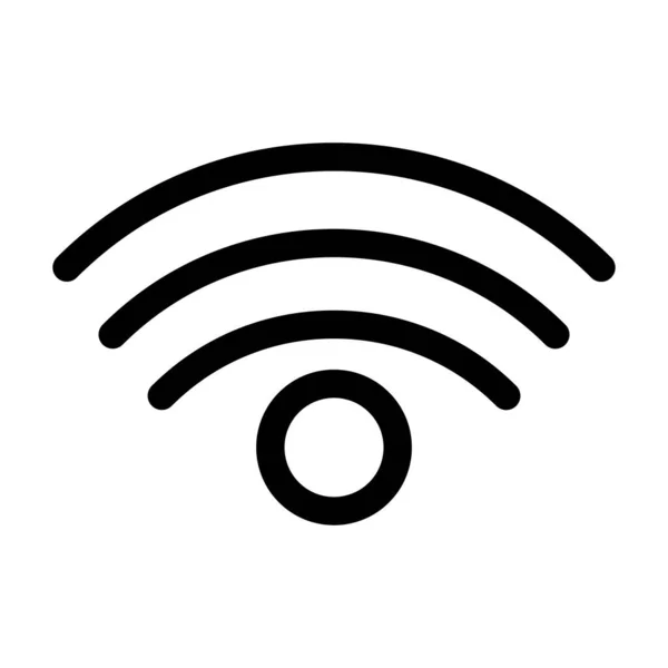 無線LAN接続信号ラインスタイルアイコン — ストックベクタ